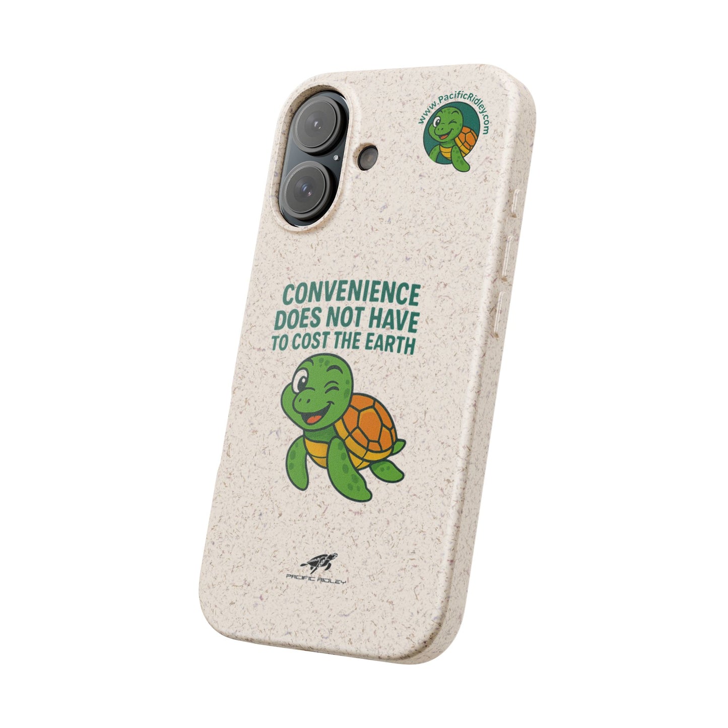Eco-Friendly Phone Case, Biodegradable Turtle Design, Sustainable Accessory, Earth Day Gift, Green Living, Nature Lover