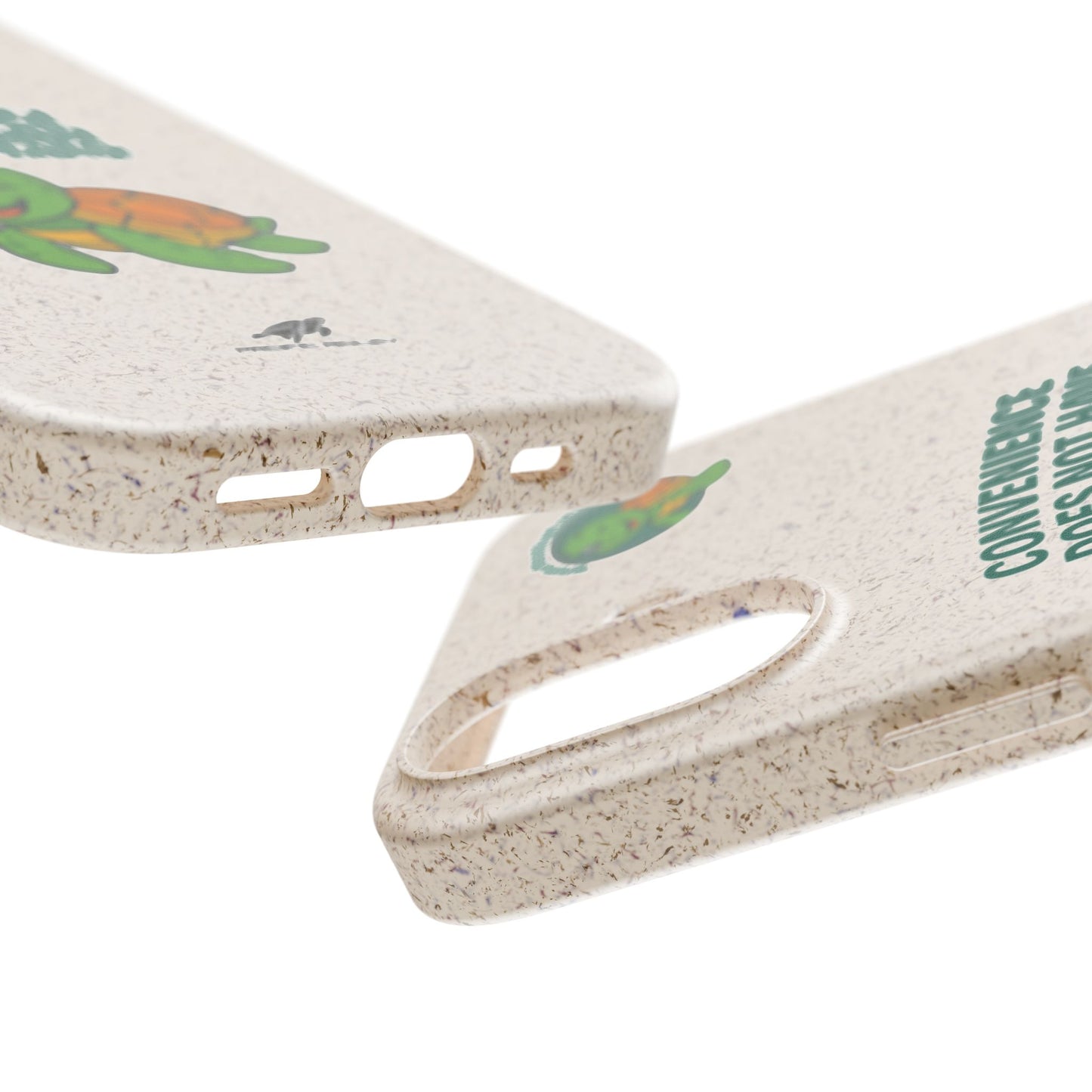 Eco-Friendly Phone Case, Biodegradable Turtle Design, Sustainable Accessory, Earth Day Gift, Green Living, Nature Lover