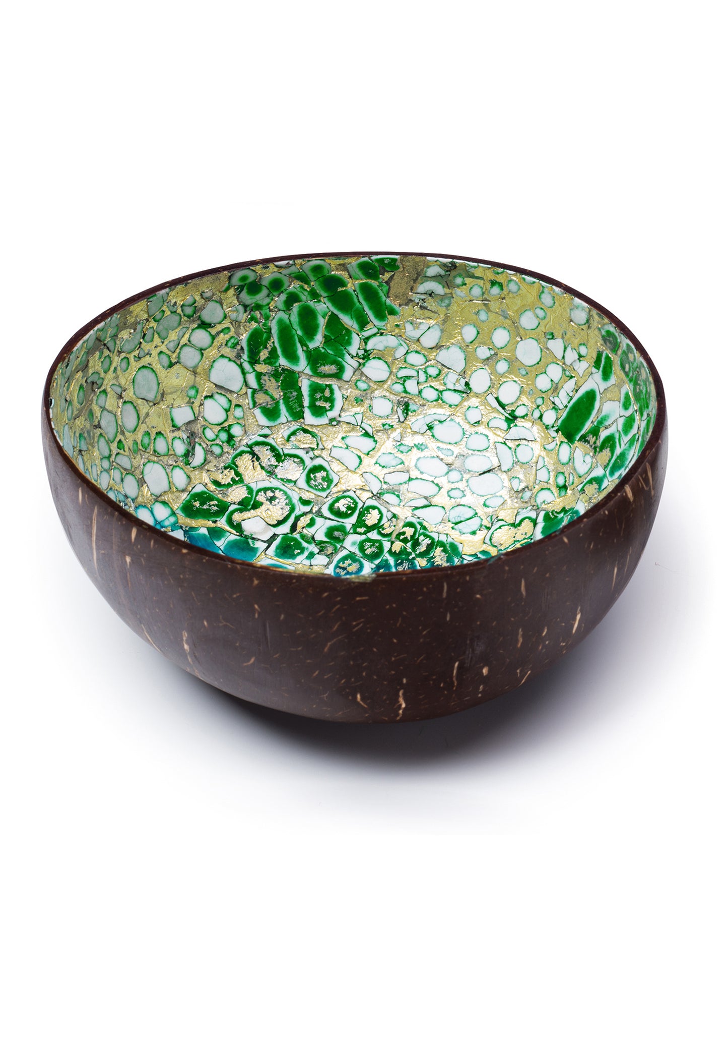 Coconut Bowl With Egg Shell Pattern