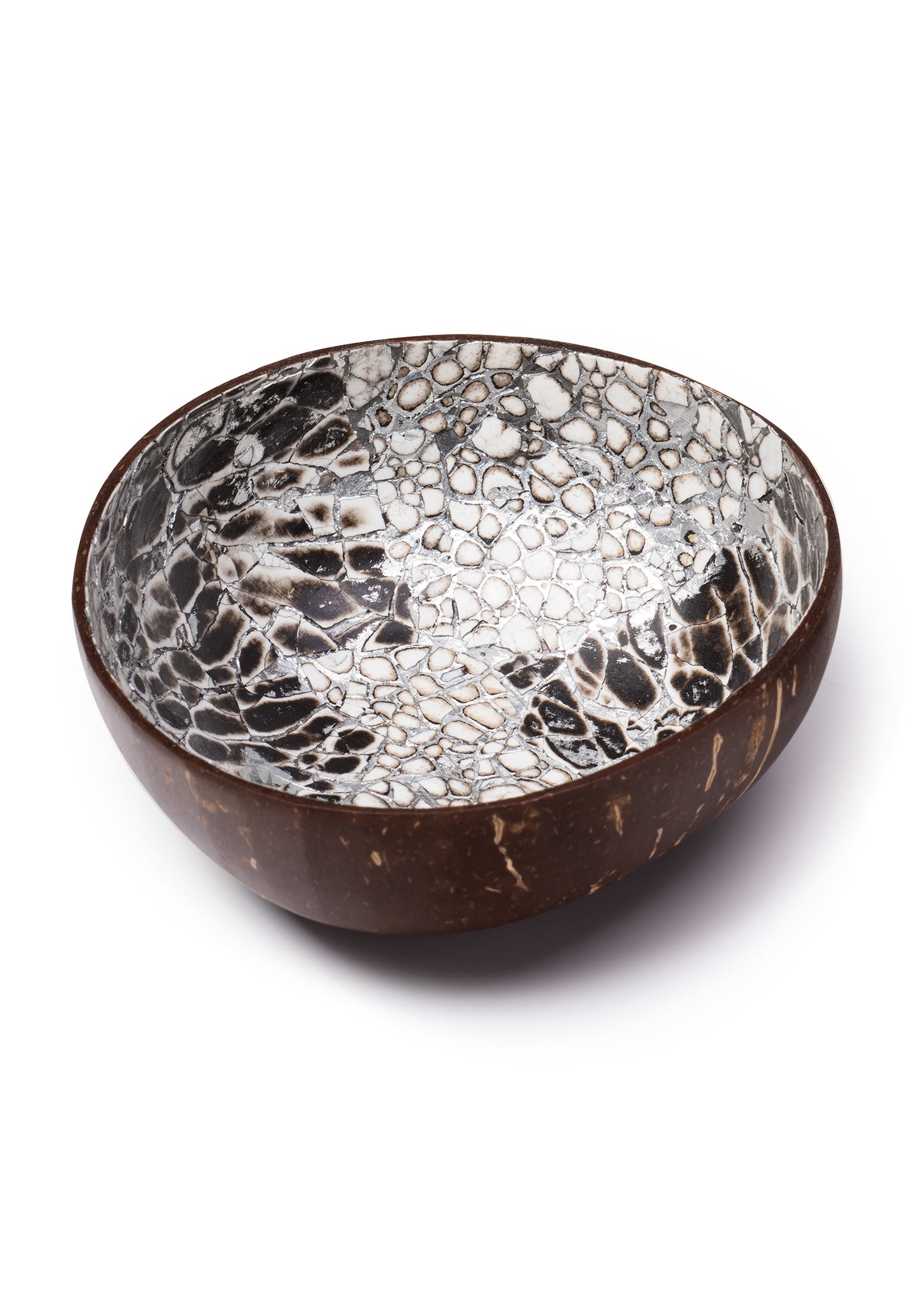 Coconut Bowl With Egg Shell Pattern