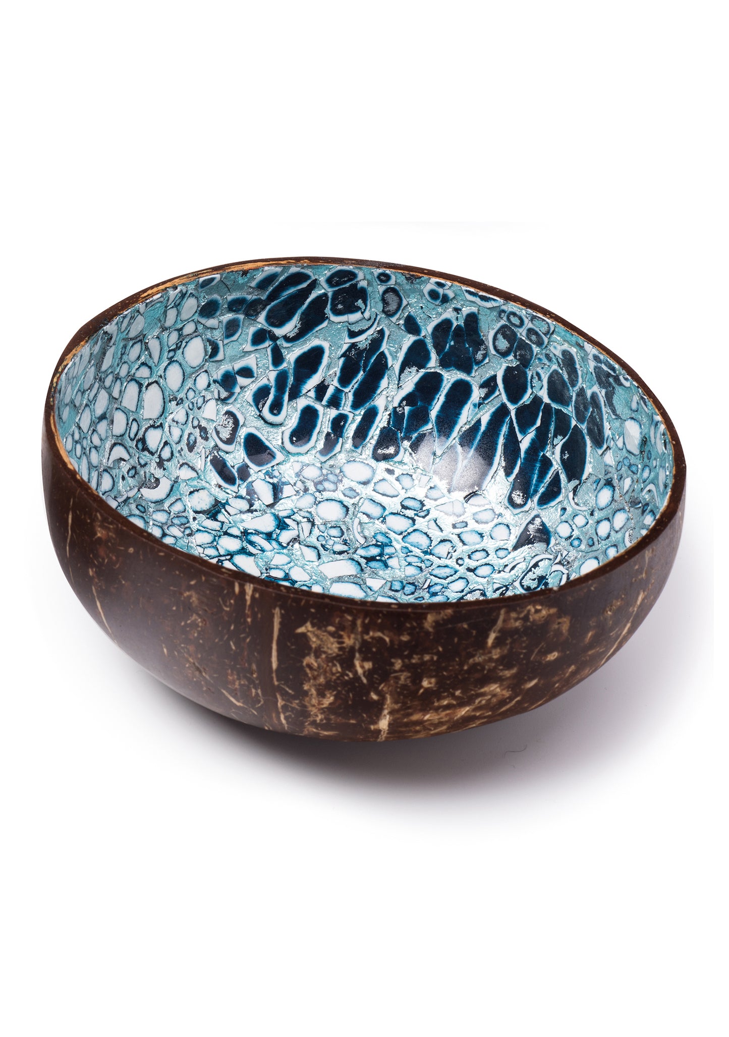 Coconut Bowl With Egg Shell Pattern