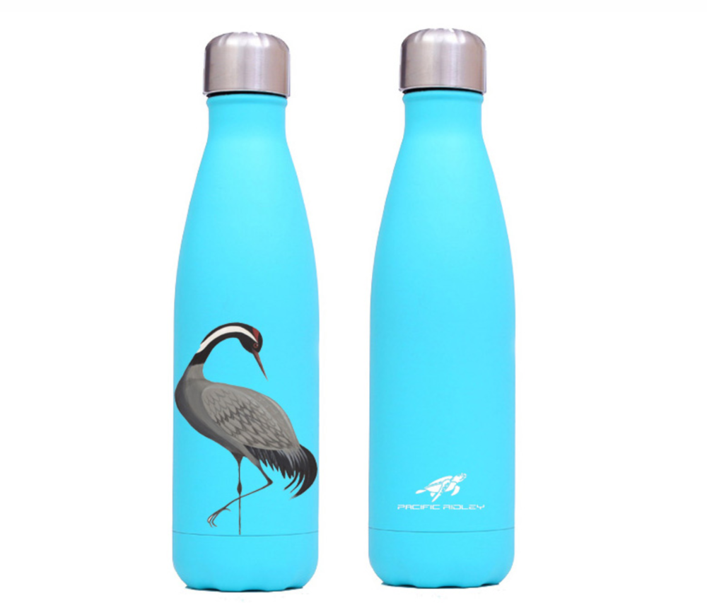 Dog & Dome Crane Bottle Aqua / Pink 500ml