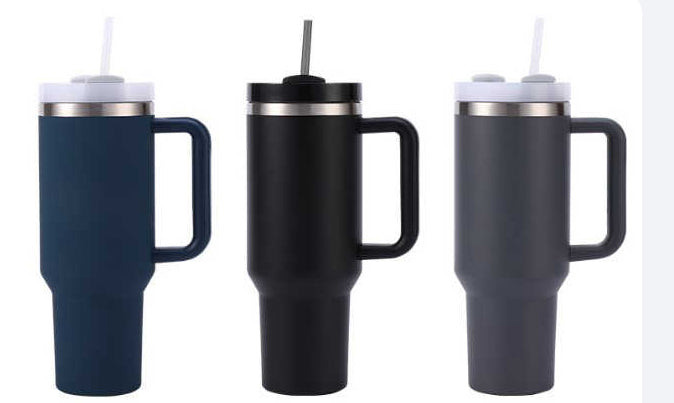 40oz Thermal Cups, Car tumbler, stays Hot up to 12 hrs, chilled for 24 hrs, comes with straw lid and straw.