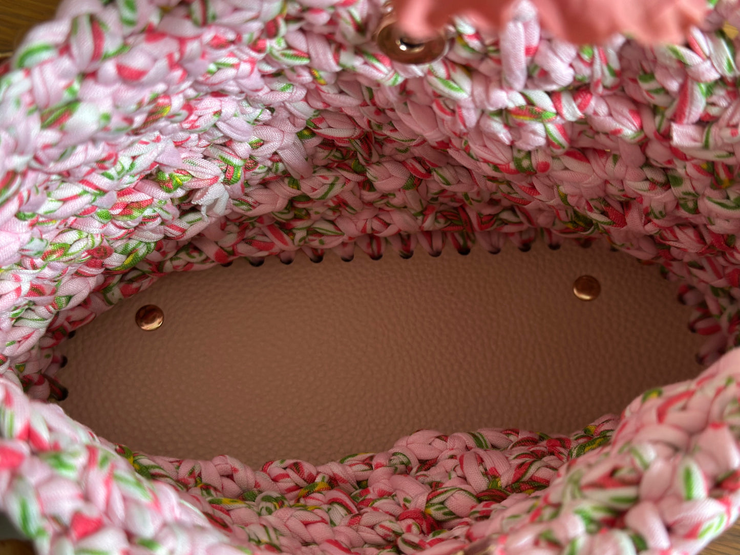 The Rachael Bag, T-Shirt yarn, ideal for nights out or meeting friends for a meal, your choice of colour, sustainable .