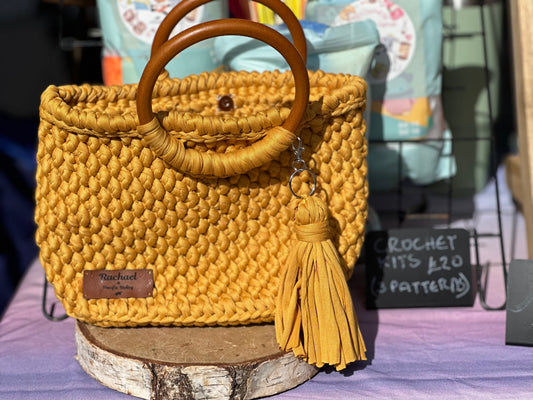 Boho Bliss T-Shirt Yarn Handbag