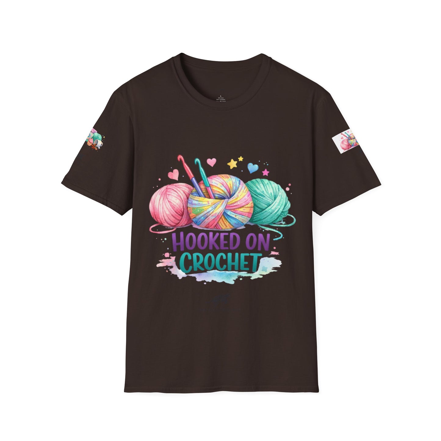 Hooked on Crochet T‑Shirt — "I'm a Hooker" Yarn Lovers Tee