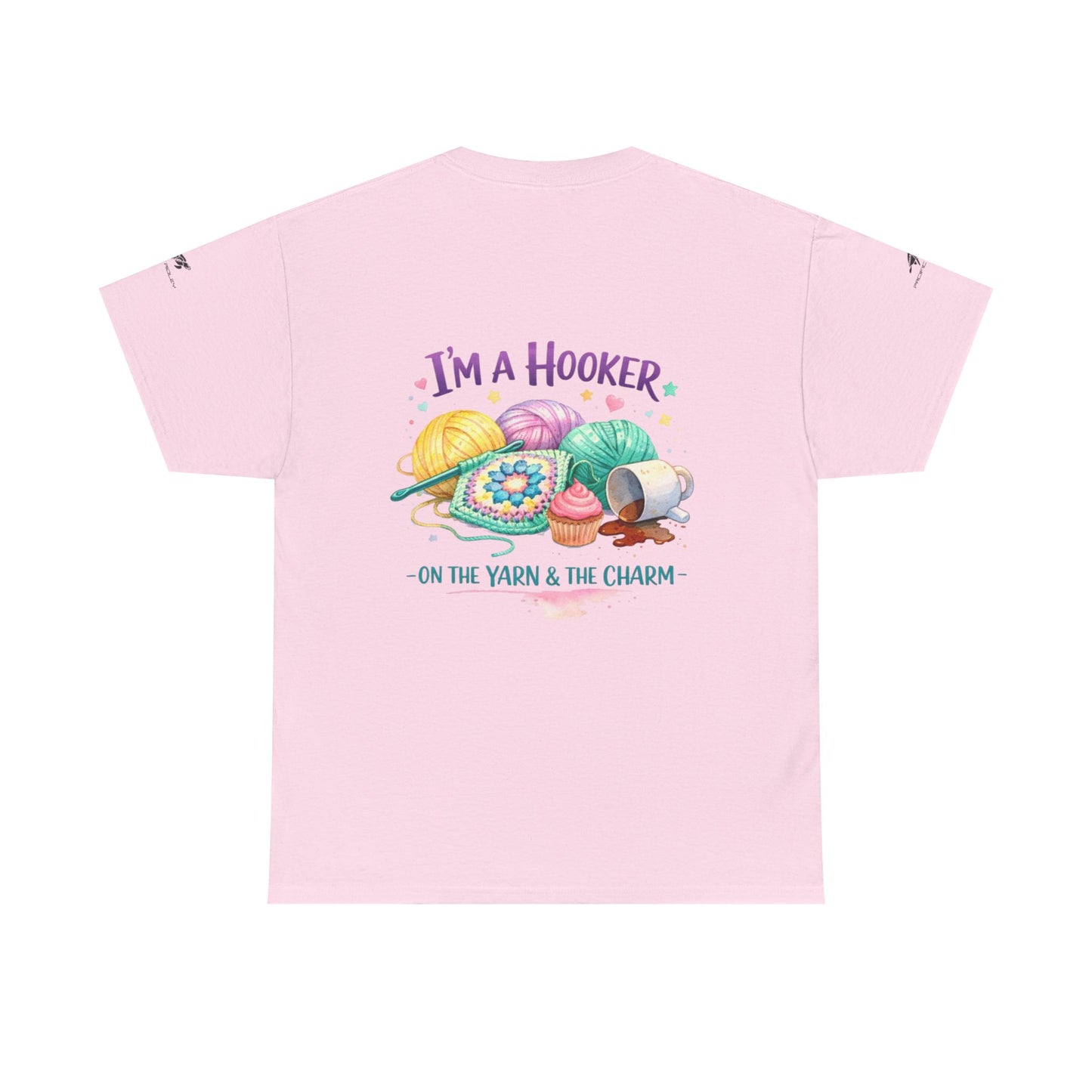 Crochet T-Shirt — "Hooked on Crochet" / "I’m a Hooker" Yarn Lover Tee