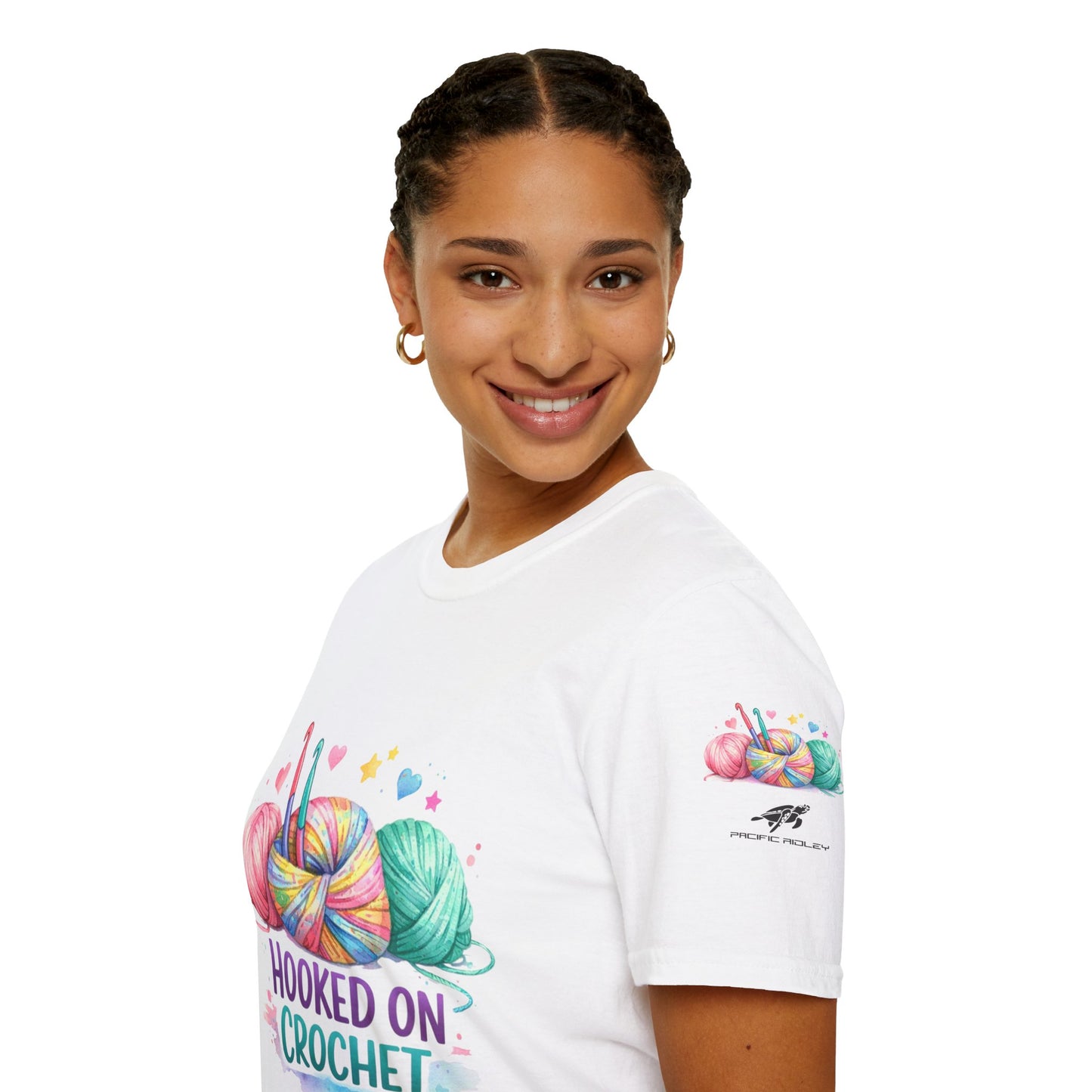 Hooked on Crochet T‑Shirt — "I'm a Hooker" Yarn Lovers Tee