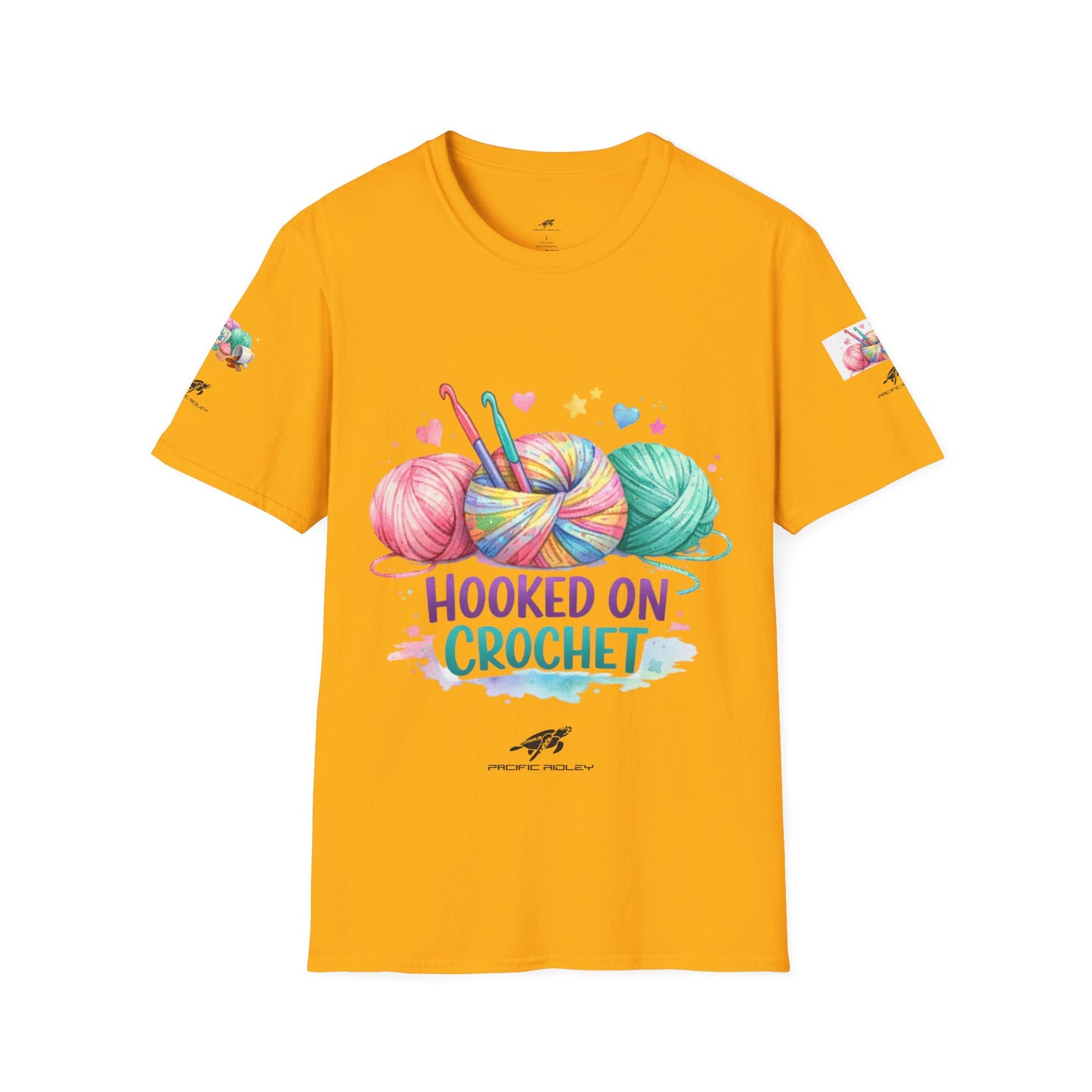 Hooked on Crochet T‑Shirt — "I'm a Hooker" Yarn Lovers Tee