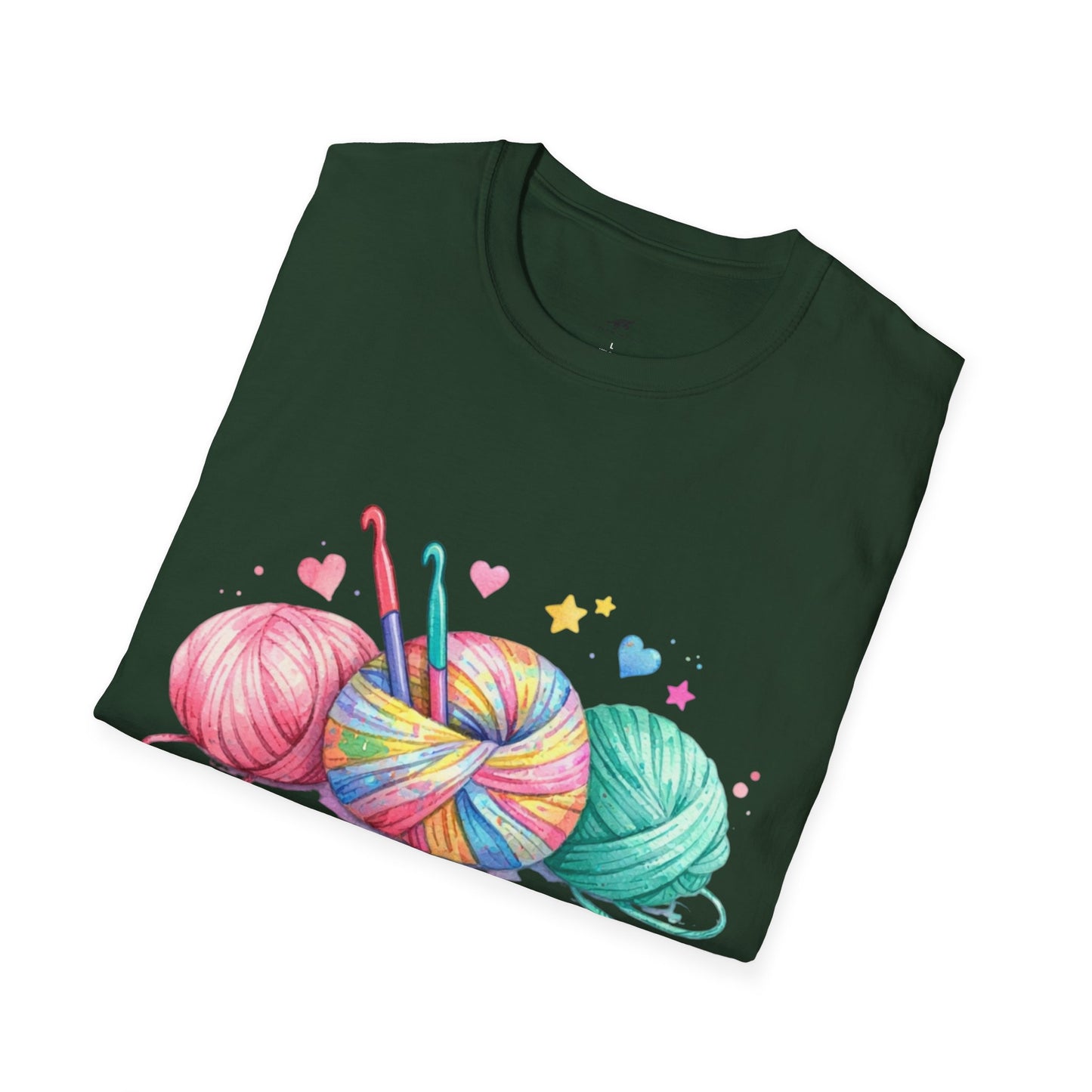 Hooked on Crochet T‑Shirt — "I'm a Hooker" Yarn Lovers Tee
