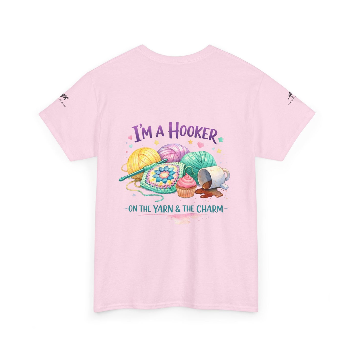 Crochet T-Shirt — "Hooked on Crochet" / "I’m a Hooker" Yarn Lover Tee