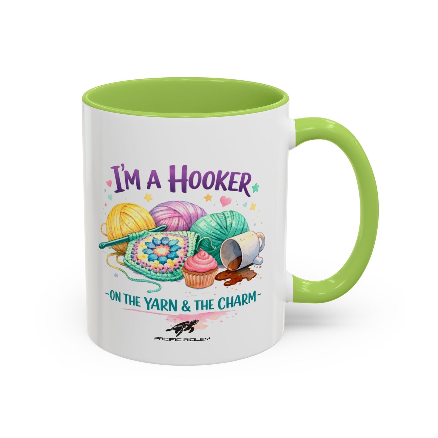 I'm a Hooker on the Yarn & the Charm Crochet Mug | Accent Coffee Mug