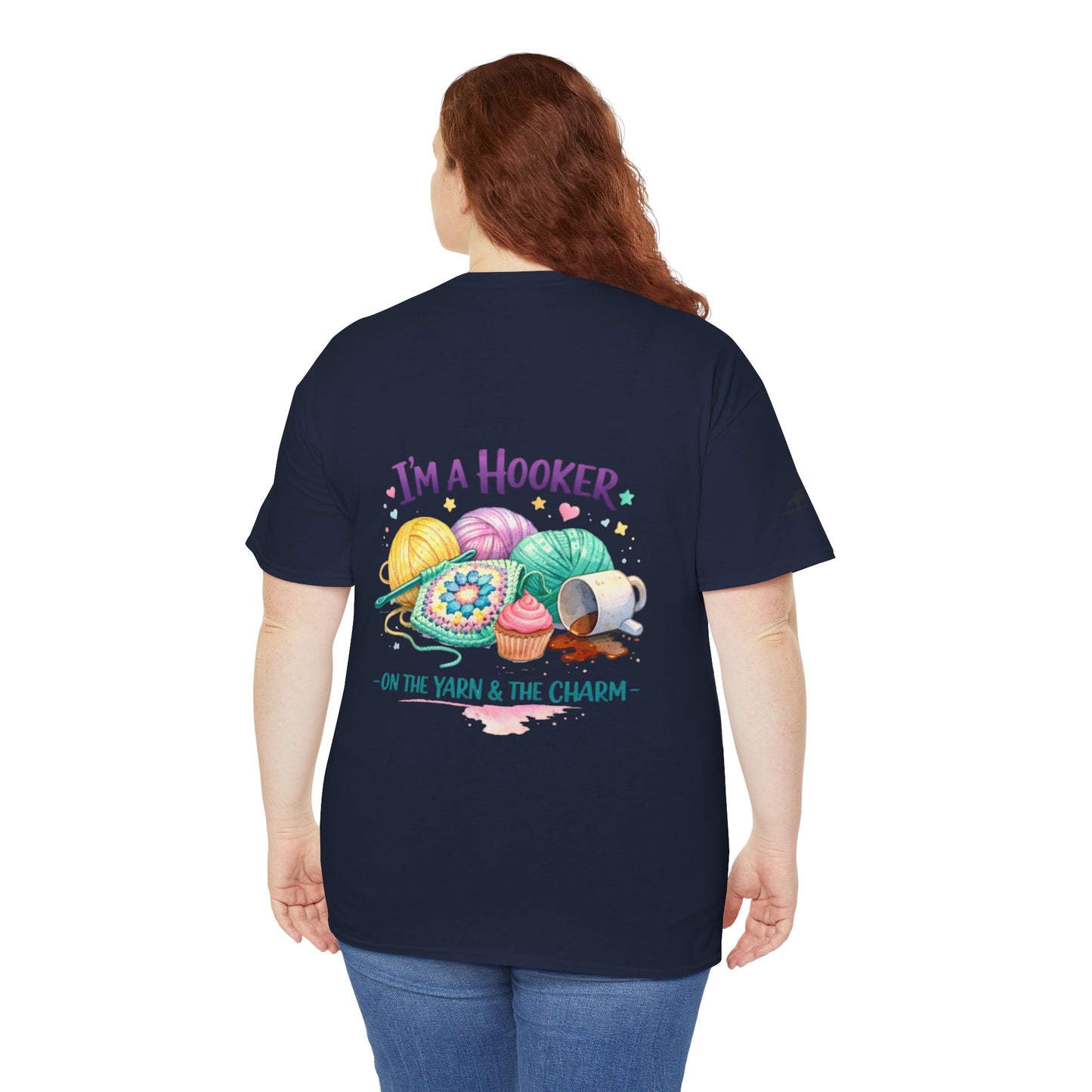 Crochet T-Shirt — "Hooked on Crochet" / "I’m a Hooker" Yarn Lover Tee