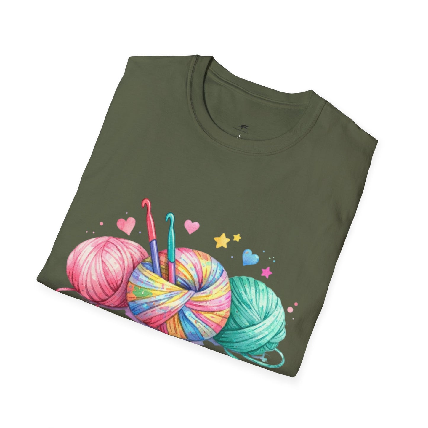 Hooked on Crochet T‑Shirt — "I'm a Hooker" Yarn Lovers Tee