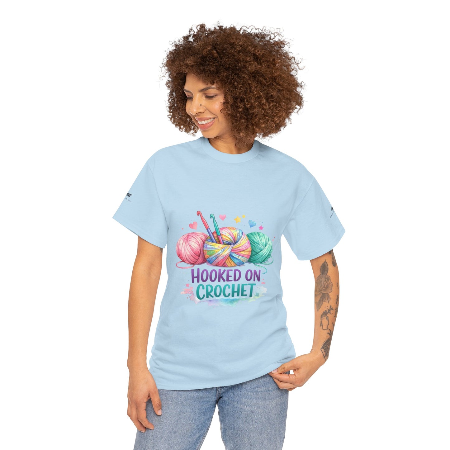 Crochet T-Shirt — "Hooked on Crochet" / "I’m a Hooker" Yarn Lover Tee