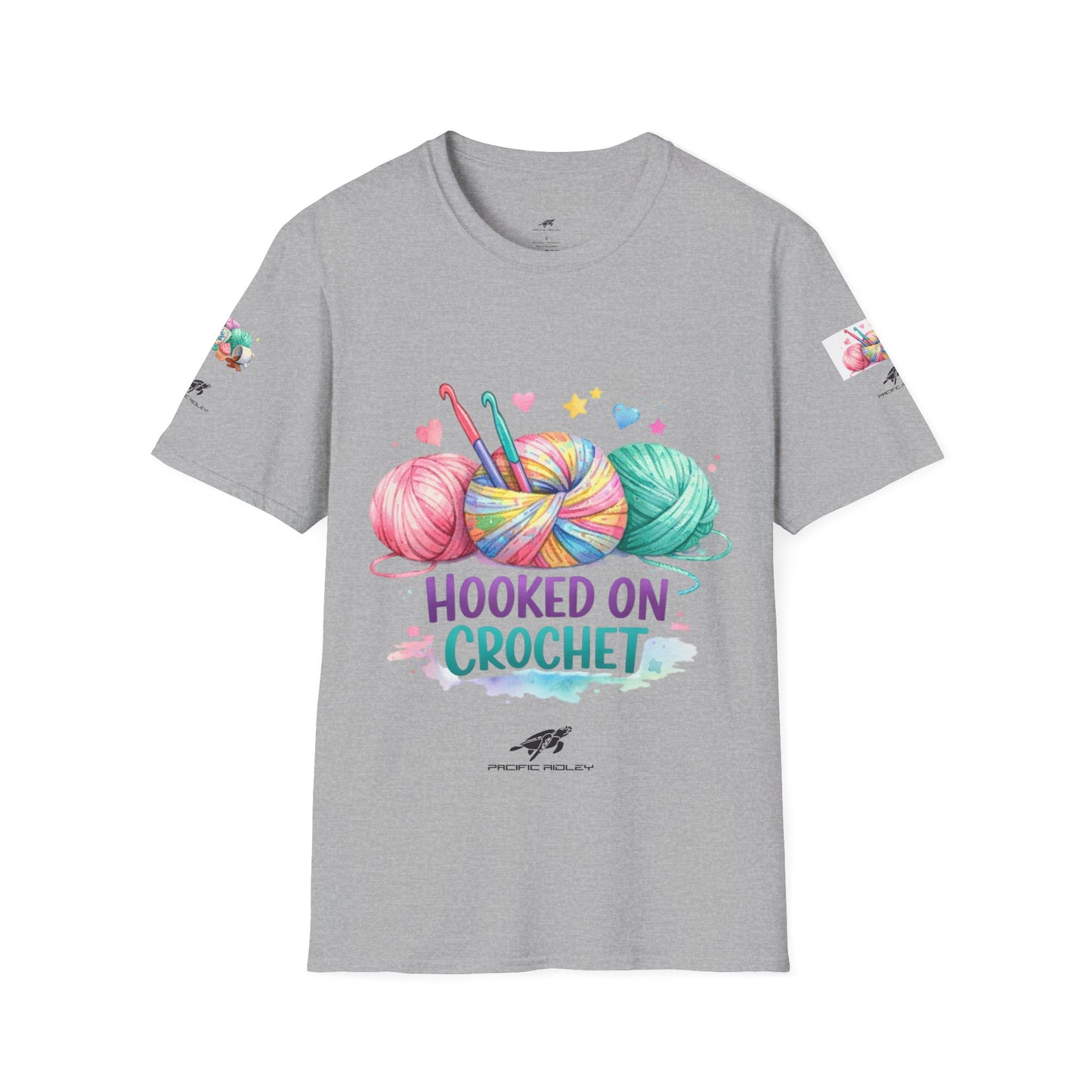 Hooked on Crochet T‑Shirt — "I'm a Hooker" Yarn Lovers Tee