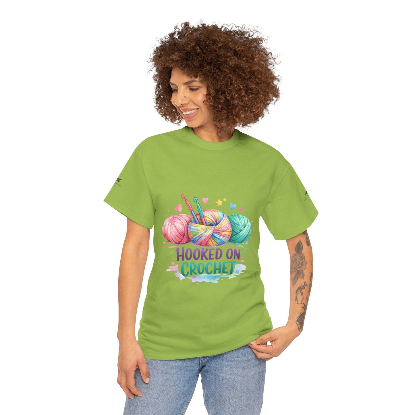 Crochet T-Shirt — "Hooked on Crochet" / "I’m a Hooker" Yarn Lover Tee