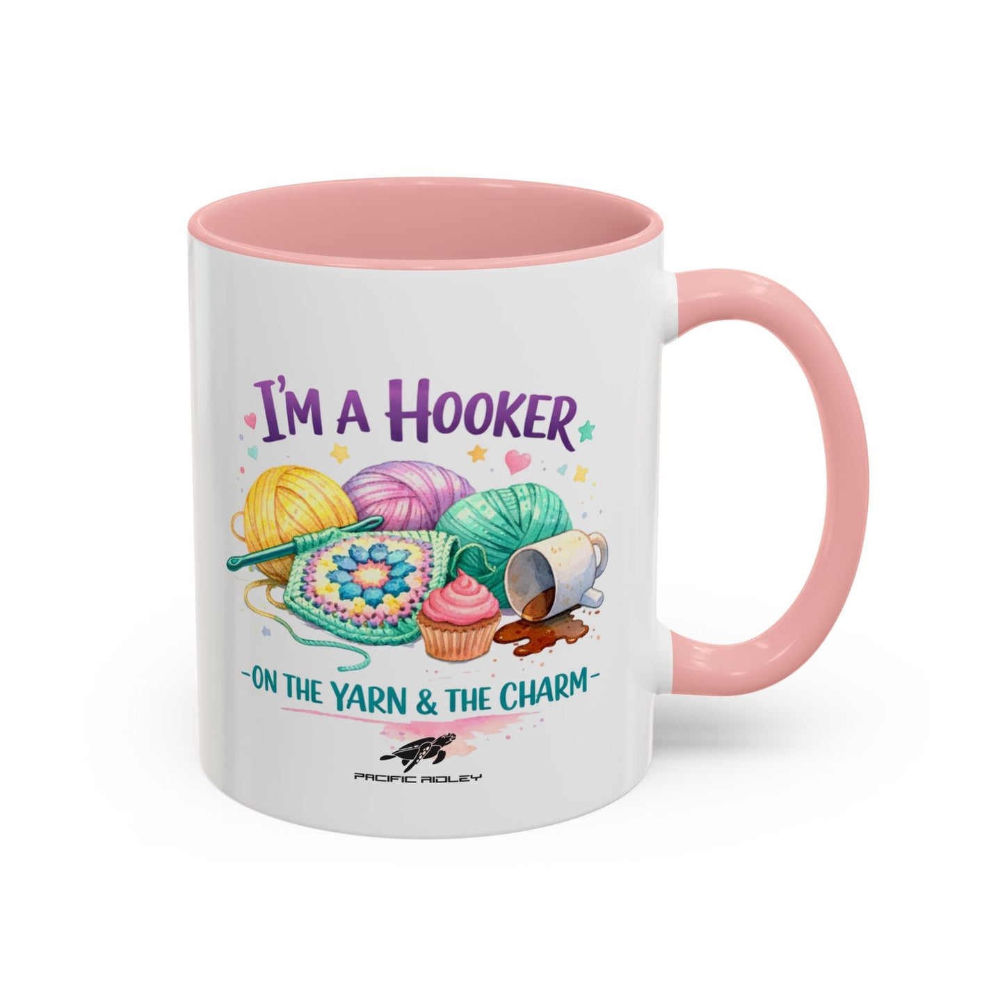 I'm a Hooker on the Yarn & the Charm Crochet Mug | Accent Coffee Mug