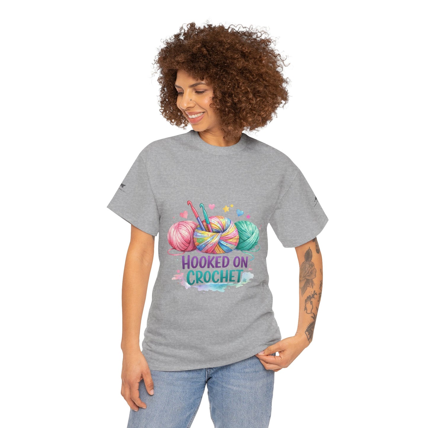 Crochet T-Shirt — "Hooked on Crochet" / "I’m a Hooker" Yarn Lover Tee