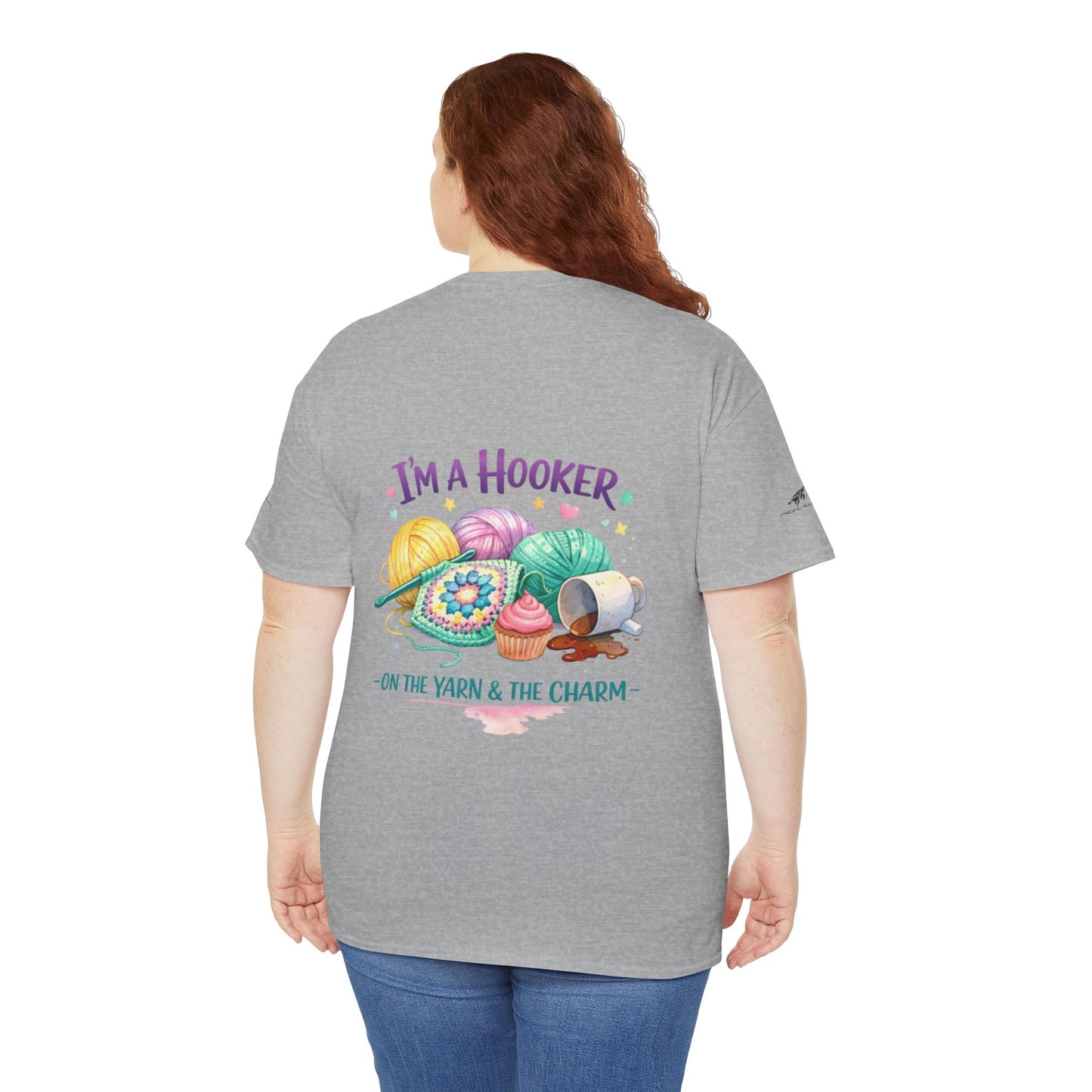 Crochet T-Shirt — "Hooked on Crochet" / "I’m a Hooker" Yarn Lover Tee