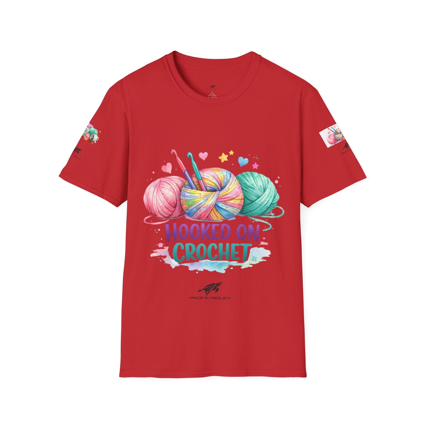 Hooked on Crochet T‑Shirt — "I'm a Hooker" Yarn Lovers Tee