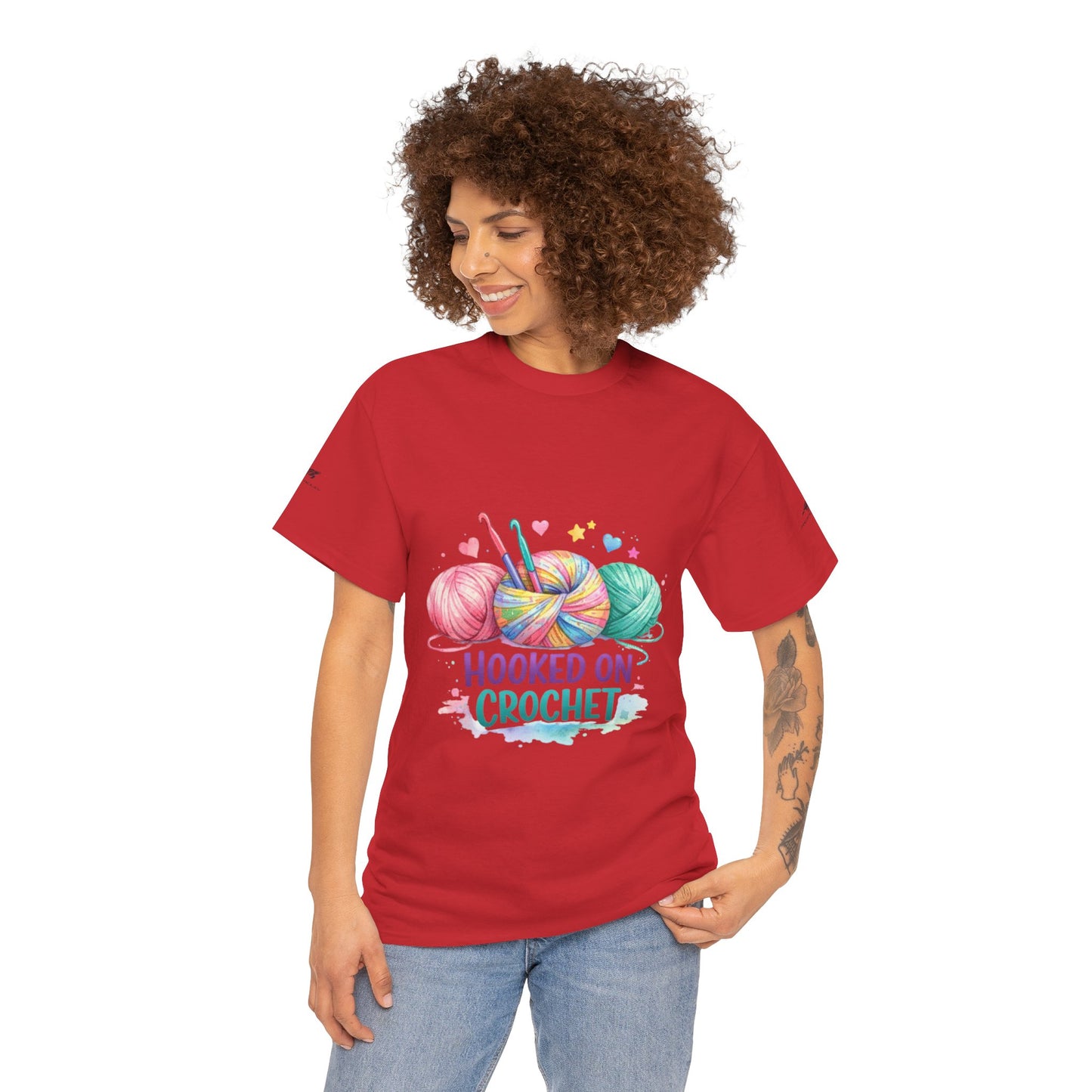 Crochet T-Shirt — "Hooked on Crochet" / "I’m a Hooker" Yarn Lover Tee