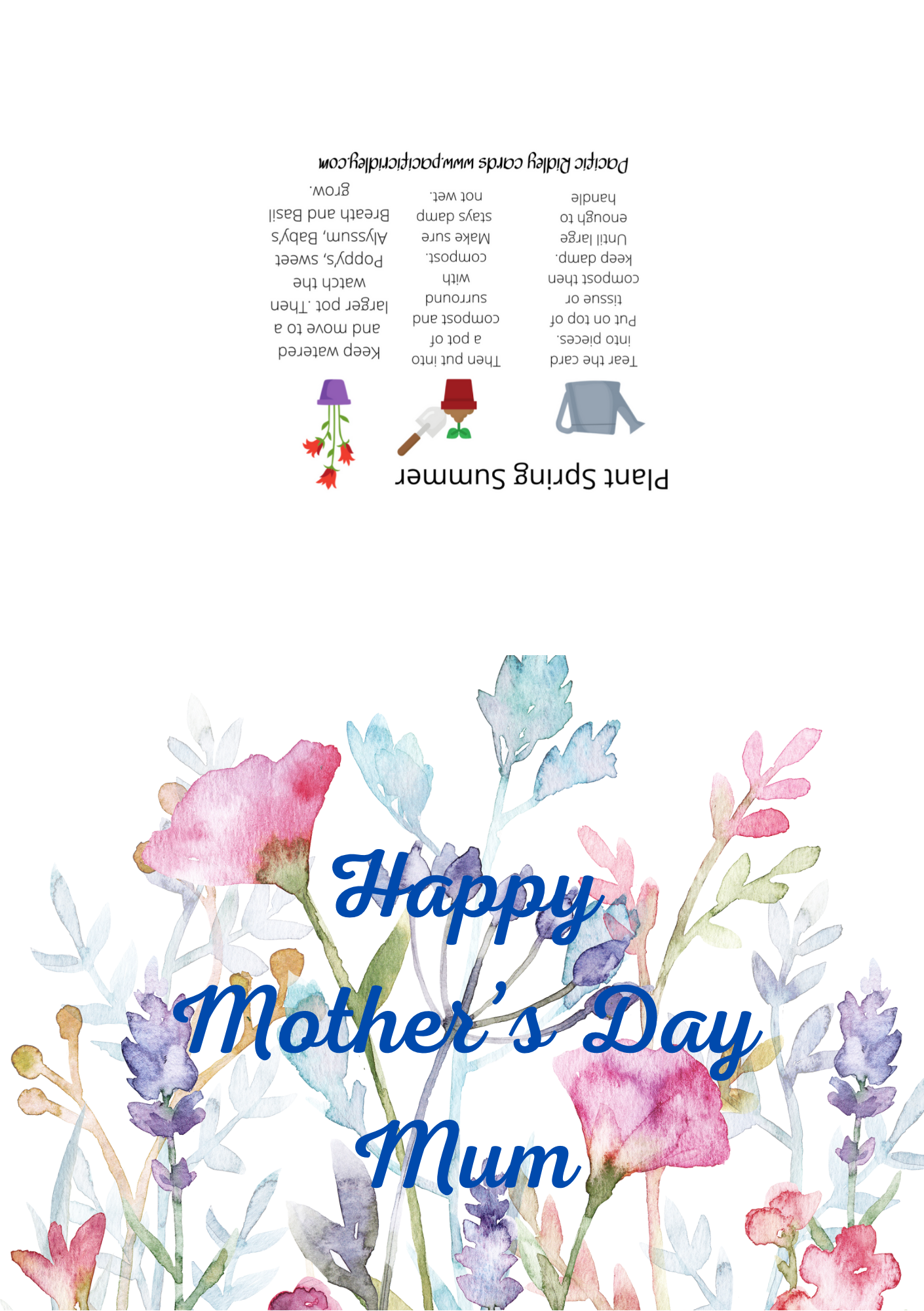 Plantable Seeded Mother’s Day Cards