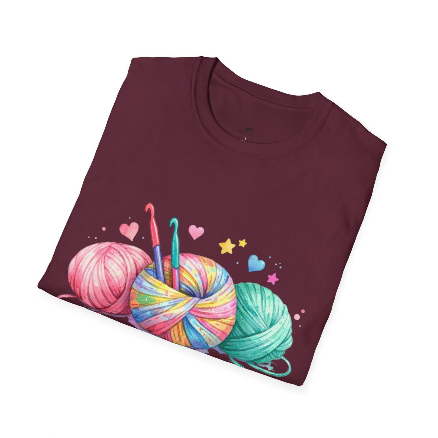 Hooked on Crochet T‑Shirt — "I'm a Hooker" Yarn Lovers Tee