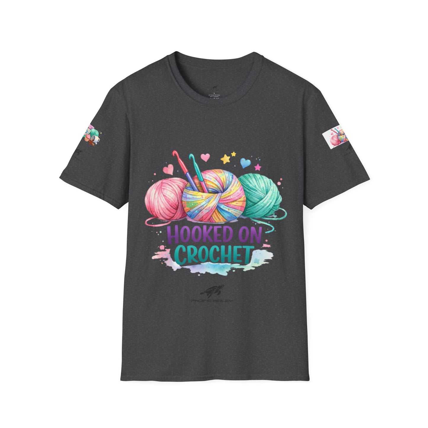 Hooked on Crochet T‑Shirt — "I'm a Hooker" Yarn Lovers Tee