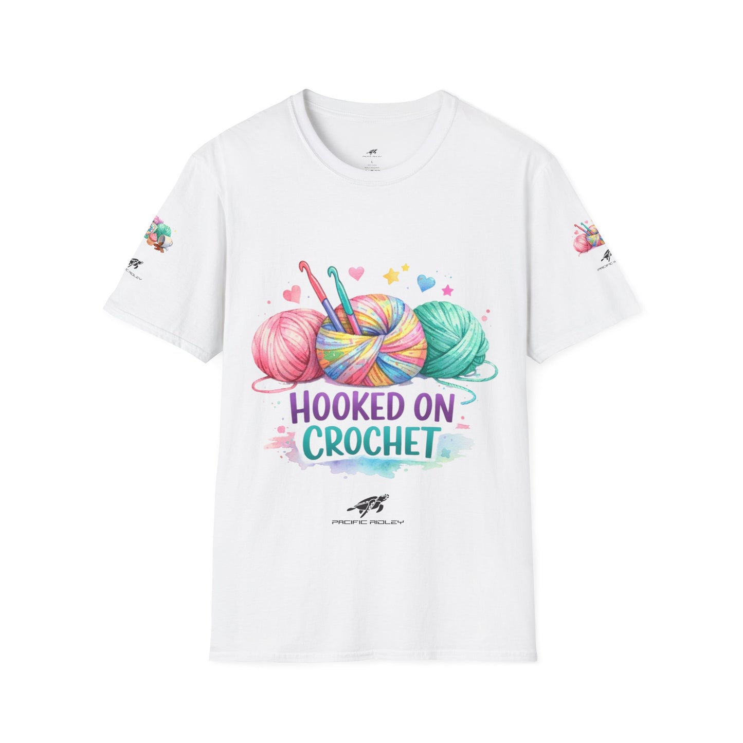 Hooked on Crochet T‑Shirt — "I'm a Hooker" Yarn Lovers Tee