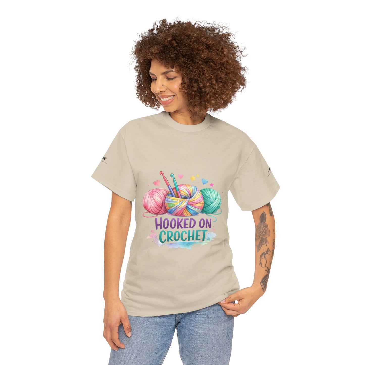 Crochet T-Shirt — "Hooked on Crochet" / "I’m a Hooker" Yarn Lover Tee