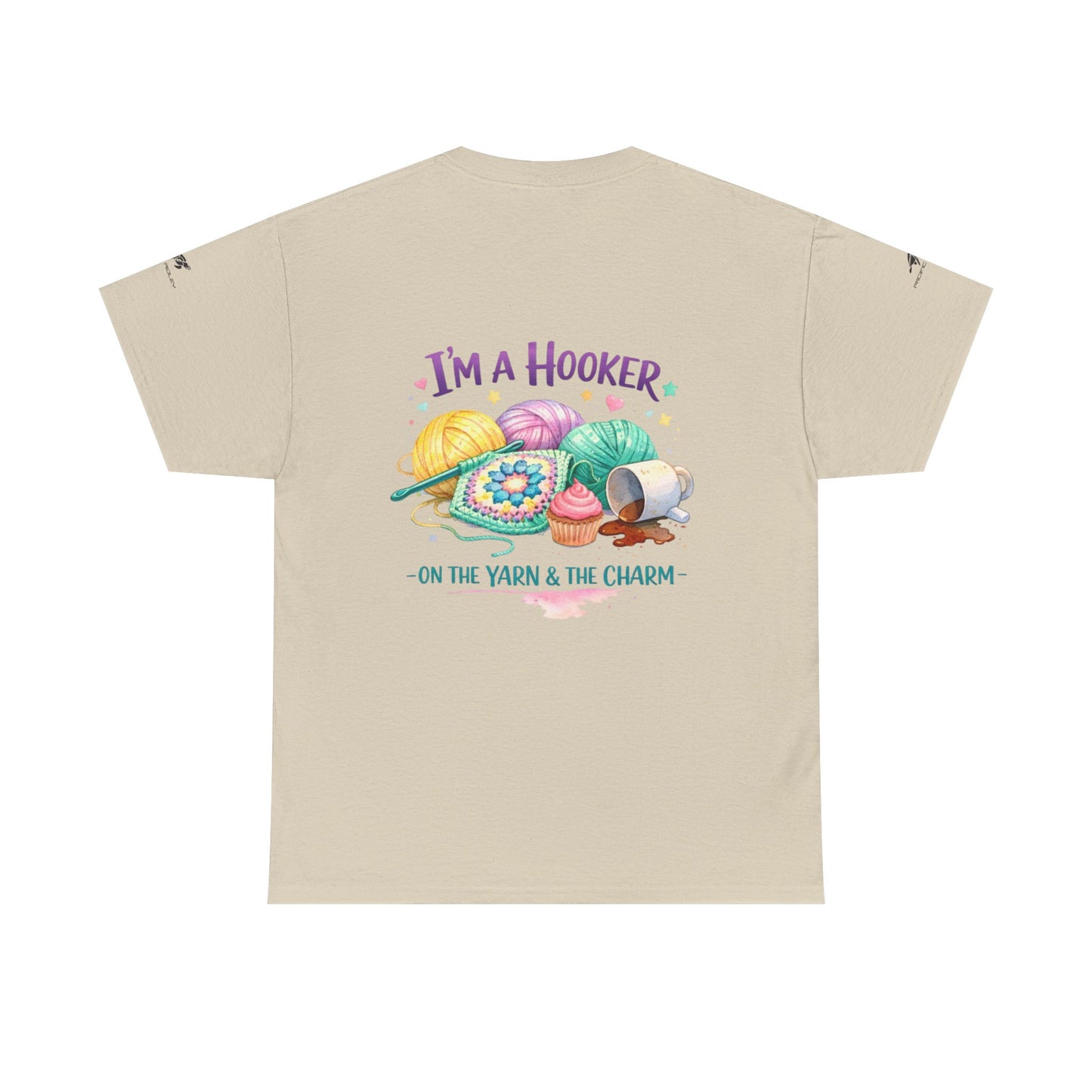 Crochet T-Shirt — "Hooked on Crochet" / "I’m a Hooker" Yarn Lover Tee