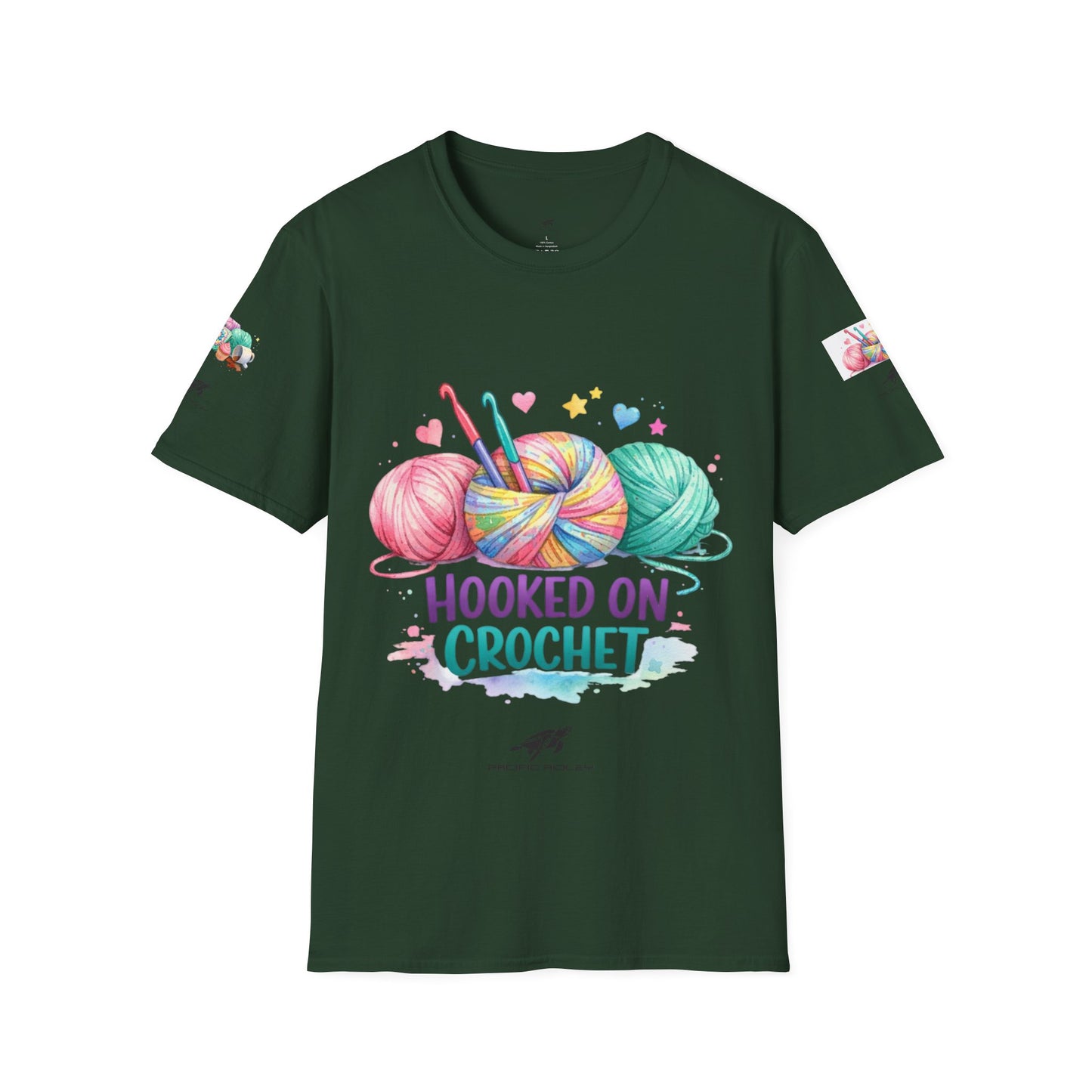 Hooked on Crochet T‑Shirt — "I'm a Hooker" Yarn Lovers Tee