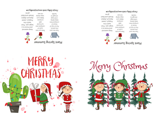 Pack of Nine Seeded Children’s Christmas Cards