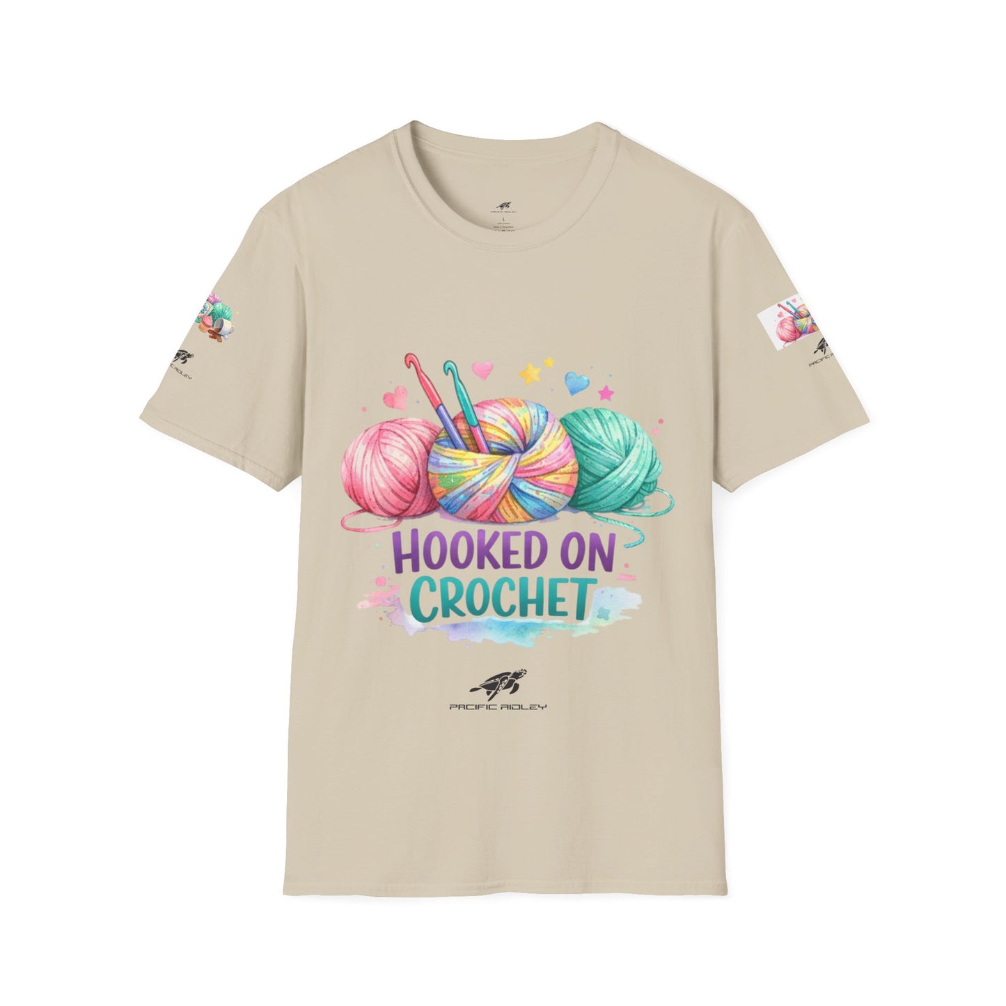 Hooked on Crochet T‑Shirt — "I'm a Hooker" Yarn Lovers Tee
