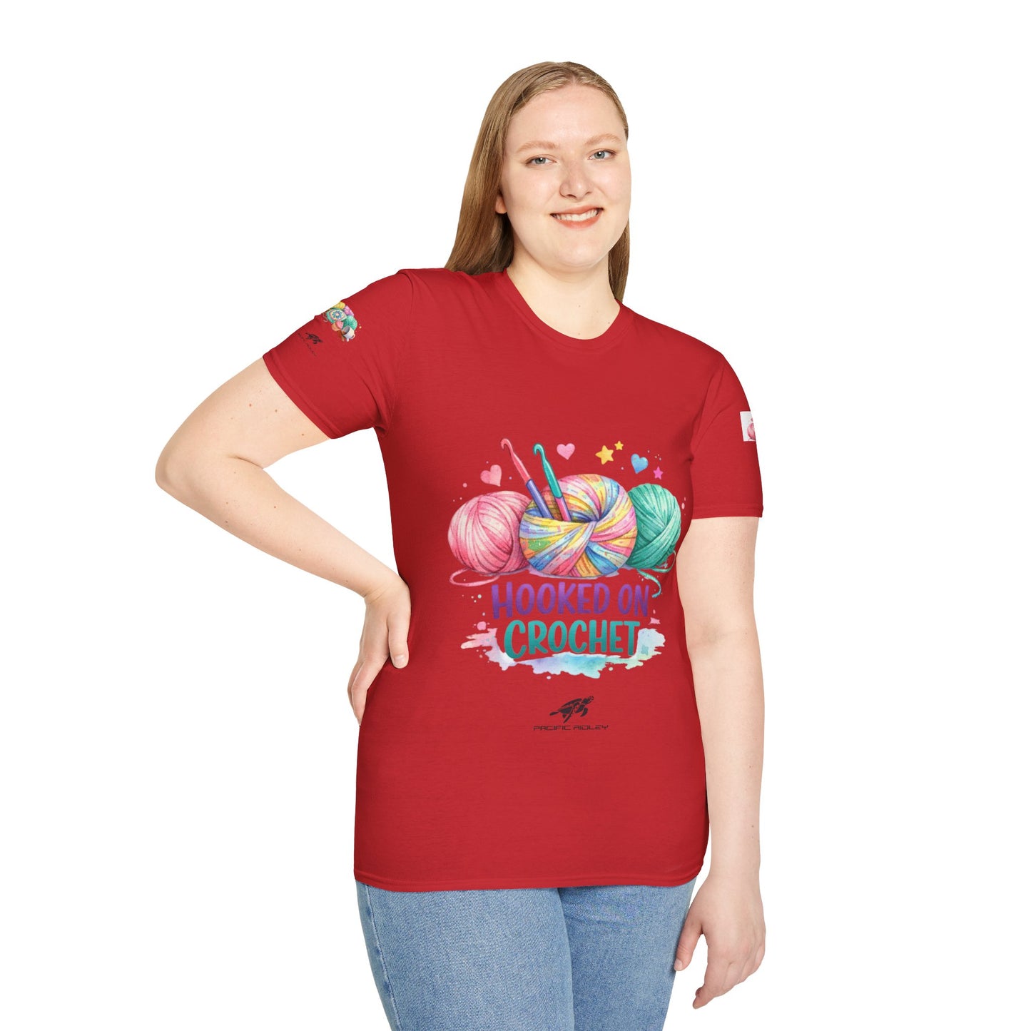 Hooked on Crochet T‑Shirt — "I'm a Hooker" Yarn Lovers Tee