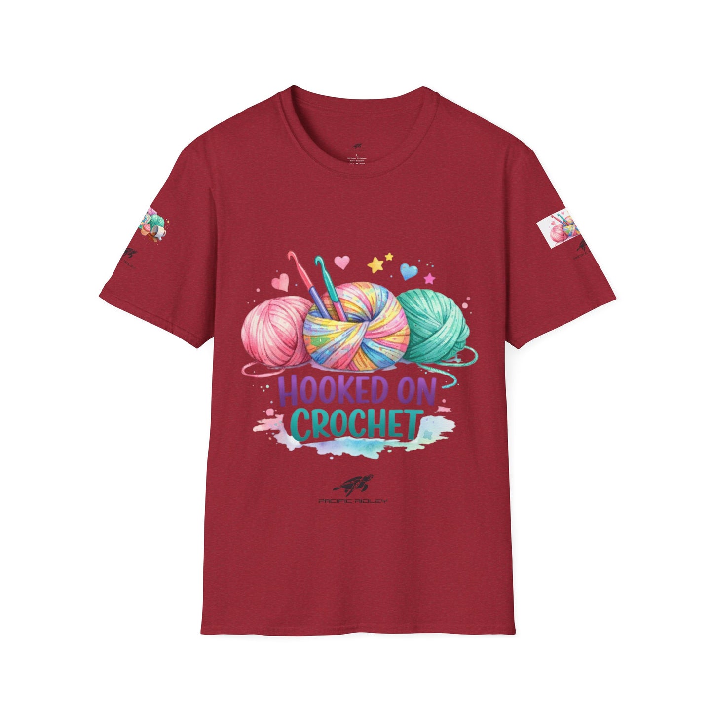 Hooked on Crochet T‑Shirt — "I'm a Hooker" Yarn Lovers Tee