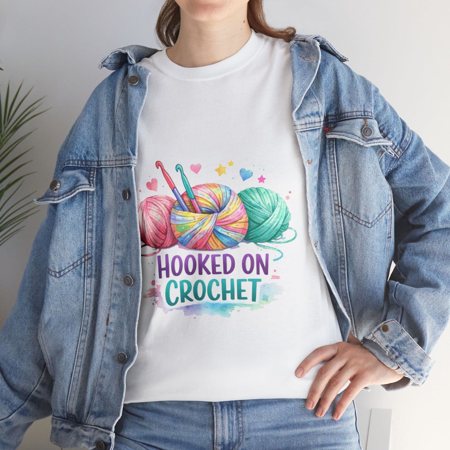 Crochet T-Shirt — "Hooked on Crochet" / "I’m a Hooker" Yarn Lover Tee
