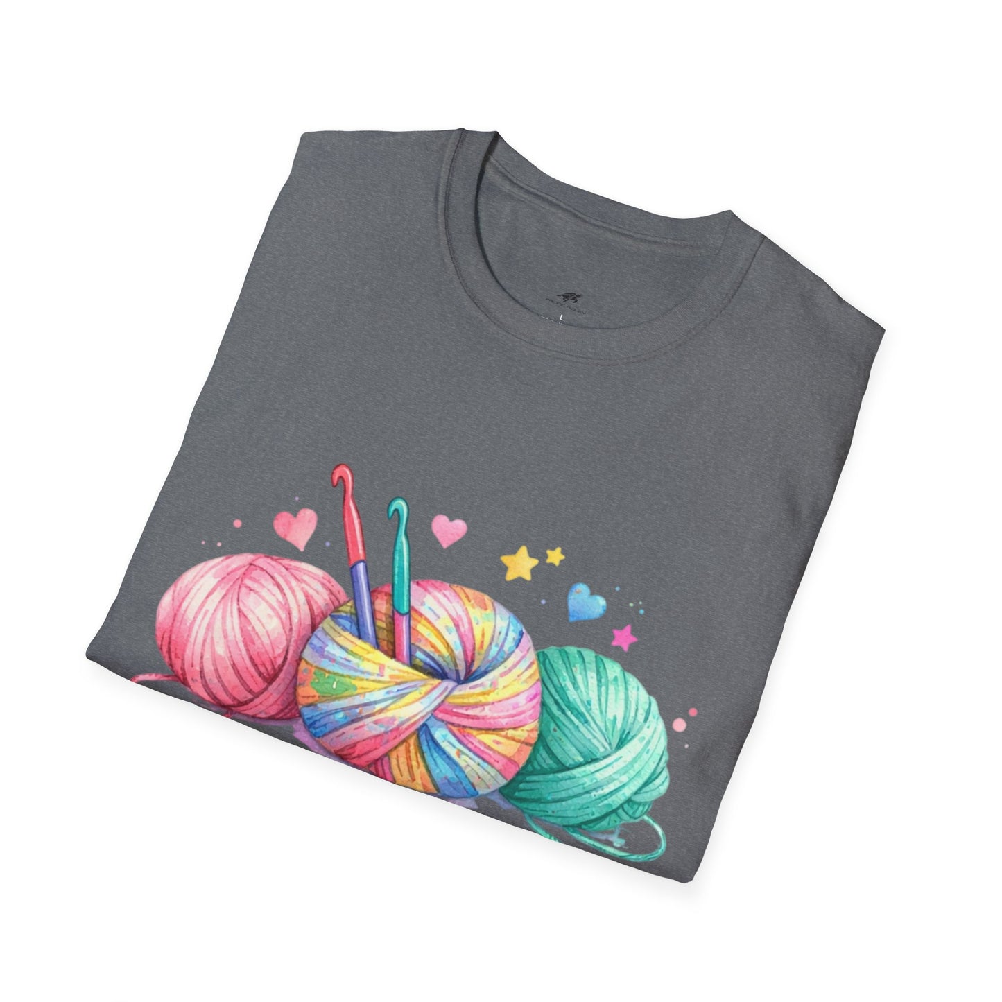 Hooked on Crochet T‑Shirt — "I'm a Hooker" Yarn Lovers Tee