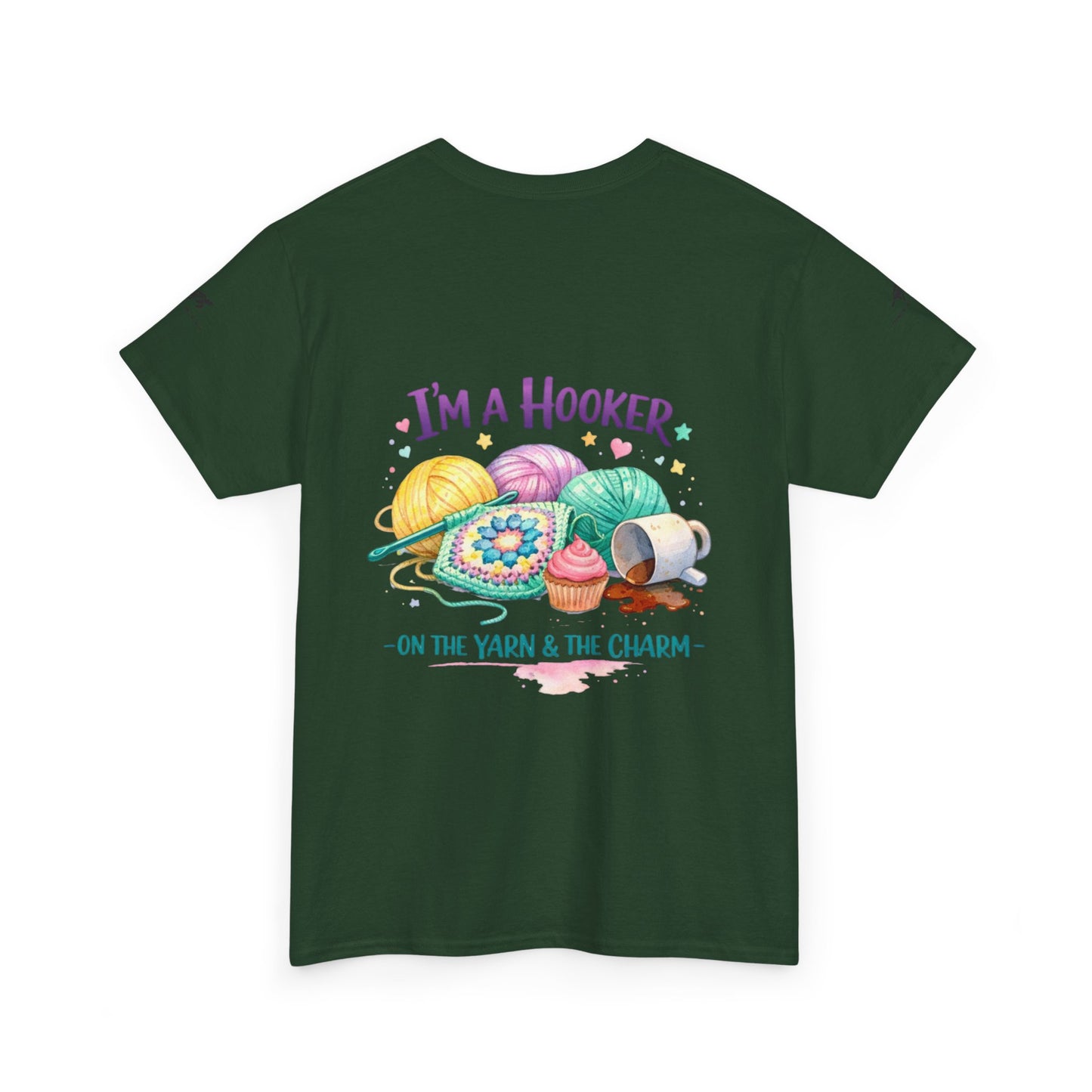 Crochet T-Shirt — "Hooked on Crochet" / "I’m a Hooker" Yarn Lover Tee