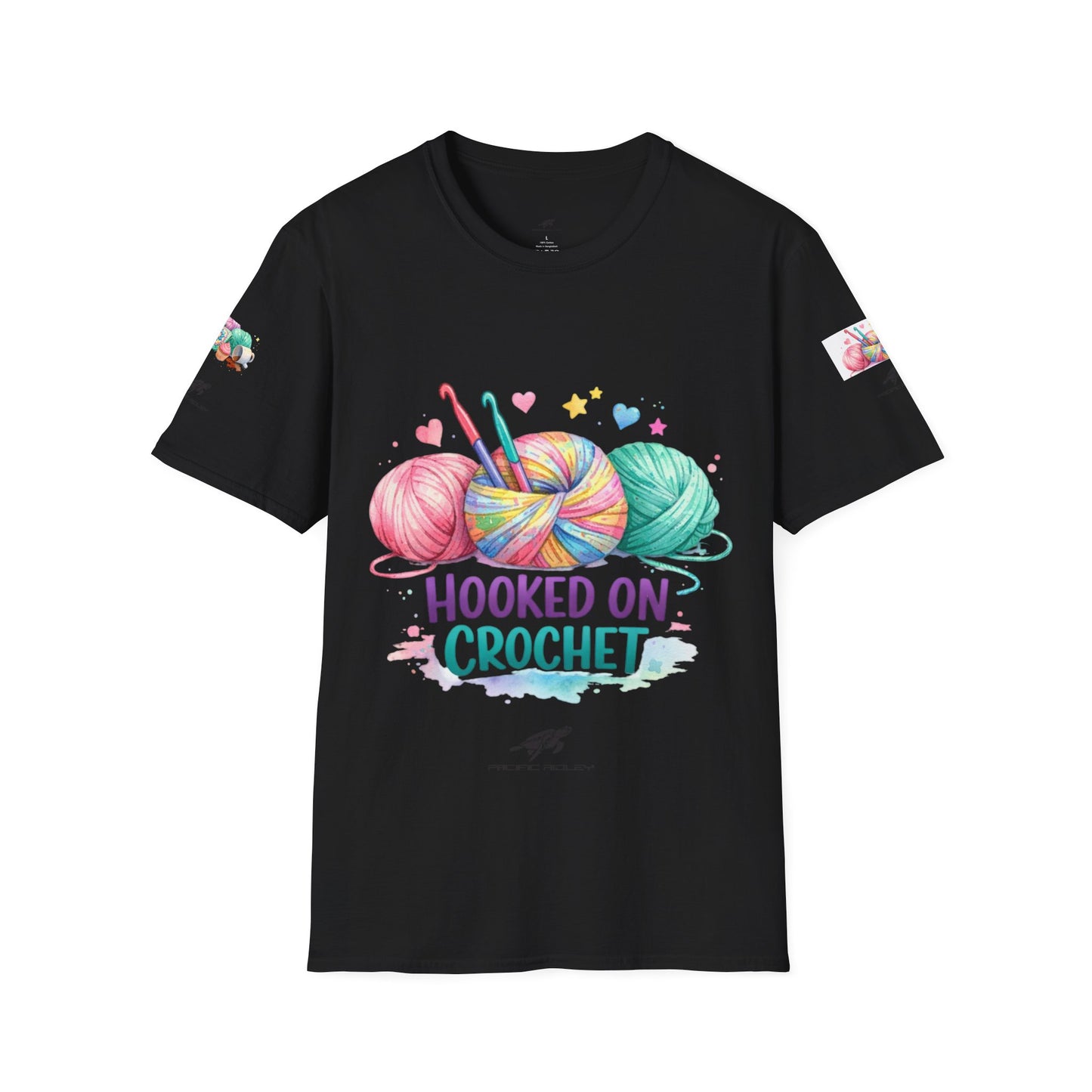 Hooked on Crochet T‑Shirt — "I'm a Hooker" Yarn Lovers Tee
