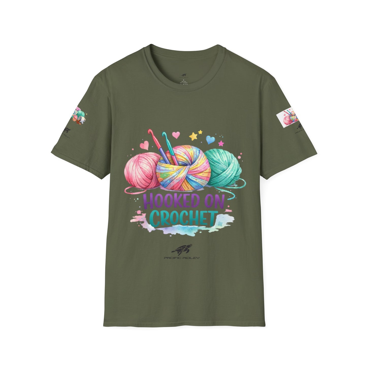 Hooked on Crochet T‑Shirt — "I'm a Hooker" Yarn Lovers Tee