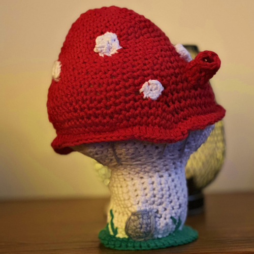 Crochet Toadstool House, ideal decoration, gift, fairytale decor, eco friendly, cotton