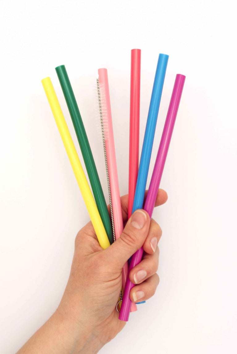 Single Silicone Straw in a Tin