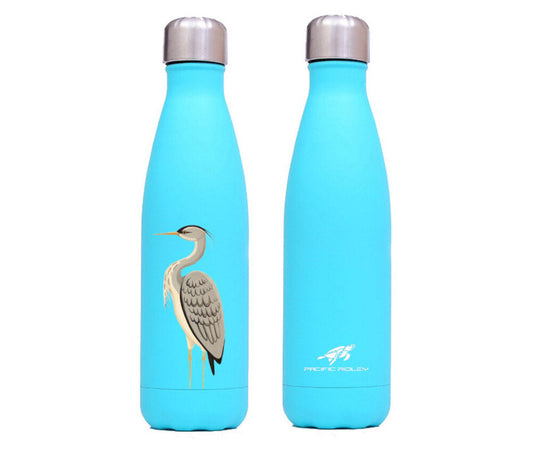 Dog &amp; Dome Heron Bottle Aqua / Pink 500ml