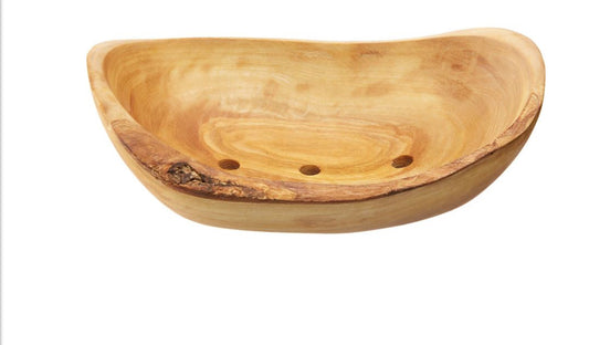 Large Olive Wood Soap Dish