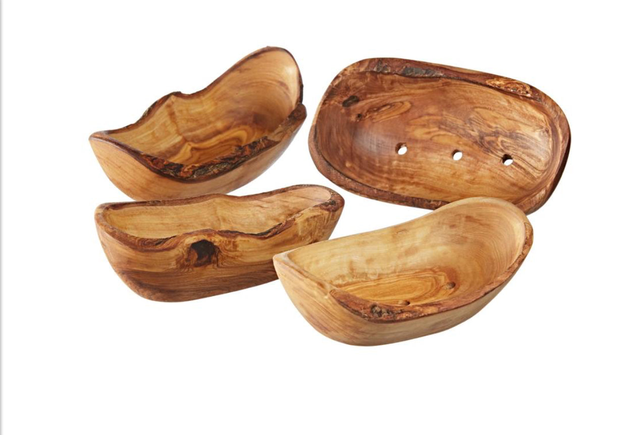 Large Olive Wood Soap Dish