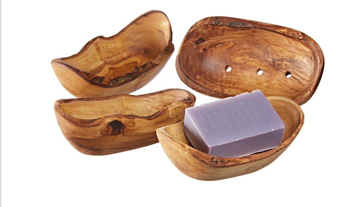 Large Olive Wood Soap Dish