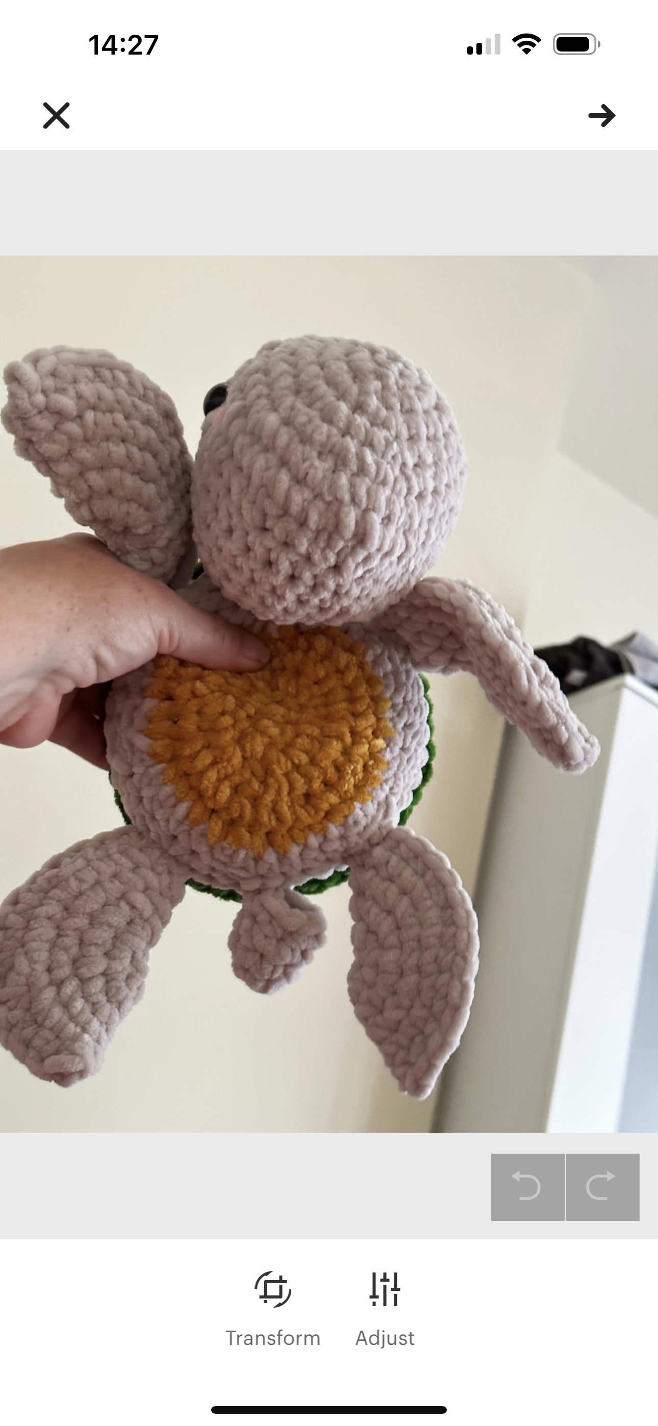 Pacific Ridley Turtle, Olive Ridley, Plushie, Cuddly, Gift Idea, recycled stuffing, Flutterby Yarn, friendship present, Amigurumi