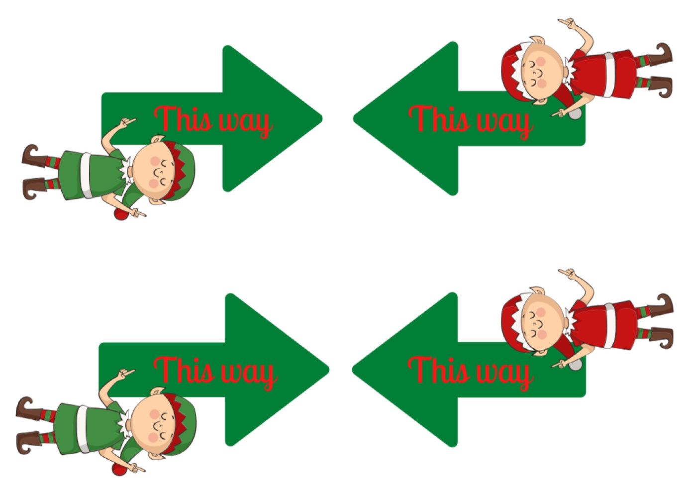 Six Find the Elf on the Shelf Direction Cards. Seeded paper or Plain card.